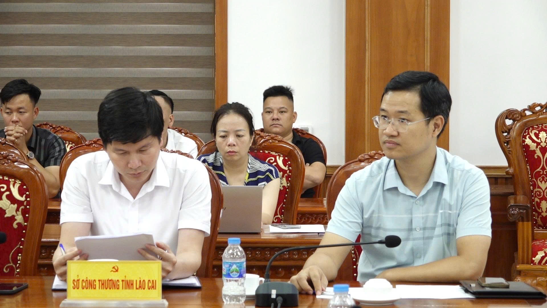 Delegate from the Lao Cai Department of Industry and Trade at the conference